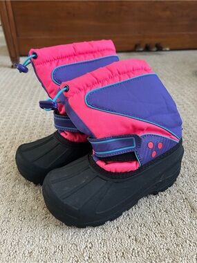 Target Kids Pink and Purple Snow Boots